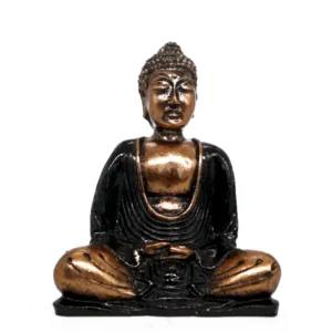 Bouddha décoratif noir et or peint à la main par artisans de Bali