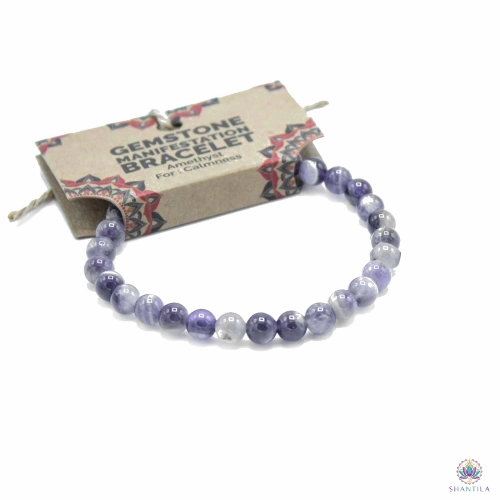 Bracelet Perles Améthyste — Calme 2 Bracelet Perles Améthyste — Calme – Image 2