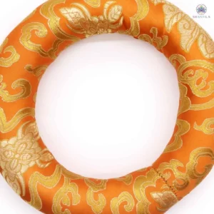 Coussin anneau 18cm en textile pour bol chantant 20-24cm, couleur aléatoire, fabrication artisanale Népal