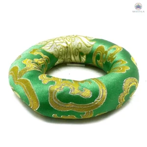 Coussin vert 10cm pour bol chantant tibétain 12-14cm