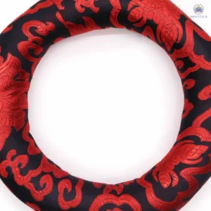 Coussin tibétain 20cm pour bol chantant, textile polyester, couleur aléatoire