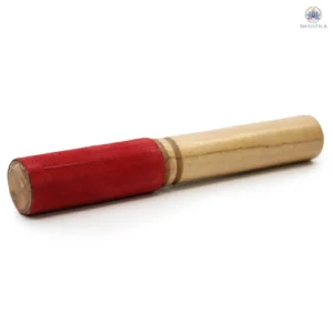 Maillet en bois avec velours pour bol chantant tibétain, 19 cm, fabrication artisanale indienne
