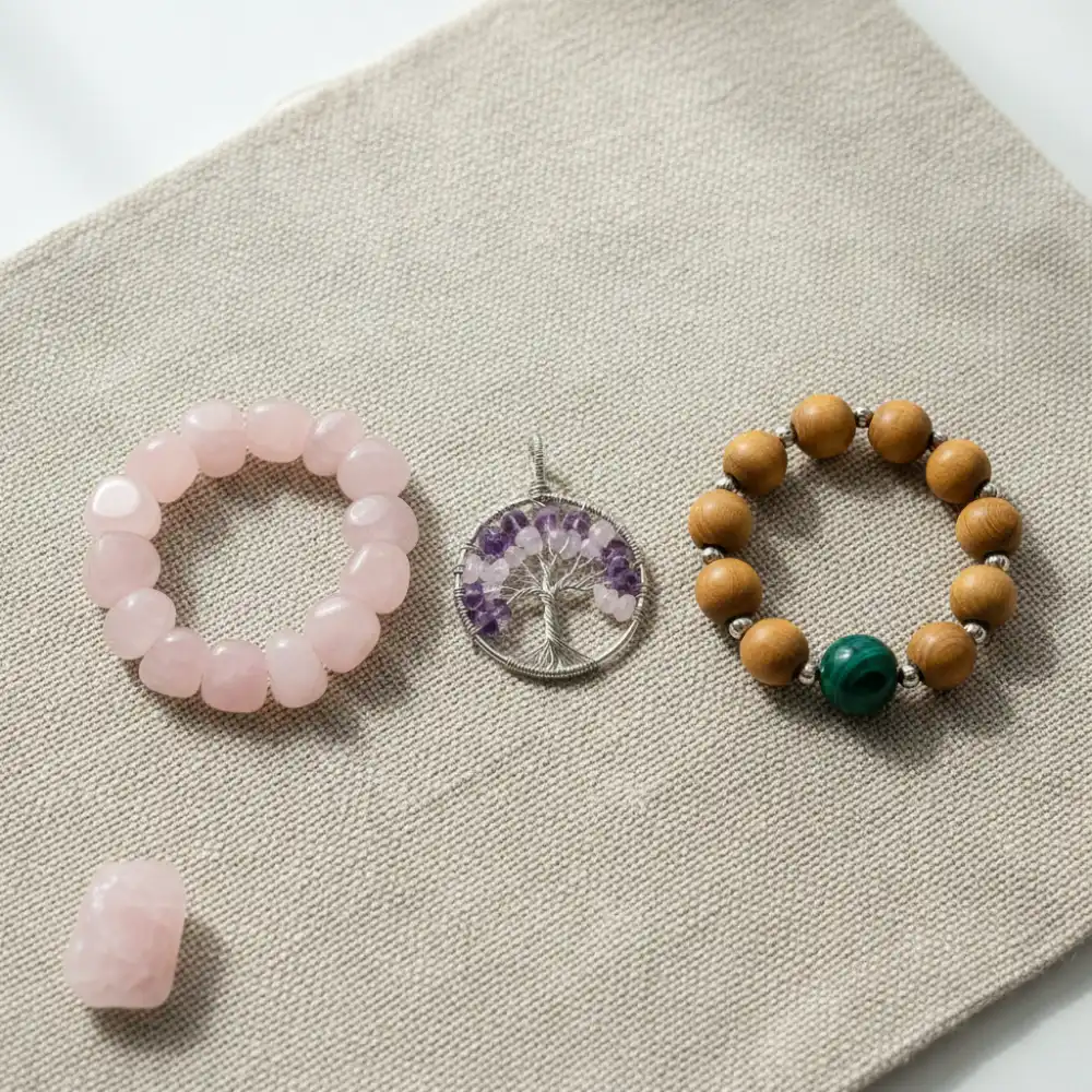 Portez l'énergie des pierres au quotidien avec nos créations artisanales.