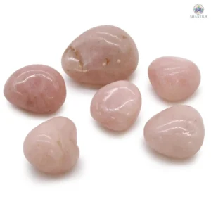 Sachet de 6 grandes pierres roulées en Quartz Rose naturel d'Afrique du Sud