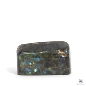 Pierre de Labradorite naturelle de Madagascar aux reflets irisés taille M