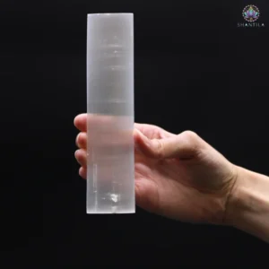 Plaque de rechargement en sélénite naturelle 15cm pour purifier et recharger les pierres